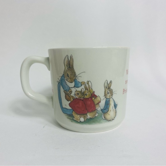 Wedgwood Peter Rabbit Nursery Ware Mug Celebration of Royal Birth 1982 William - Picture 3 of 10